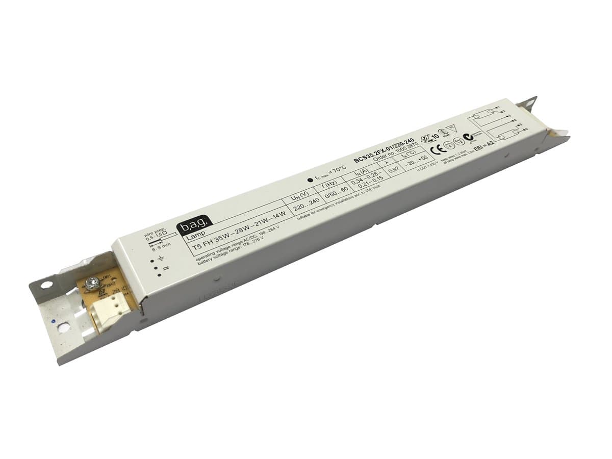 5 Pack of Bag BCS35.2FX 2x14-35w T5 High Frequency Electronic Ballast - Runs 2 x 14w, 21w, 28w or 35w T5-10077580 [EU Specification 220-240v]