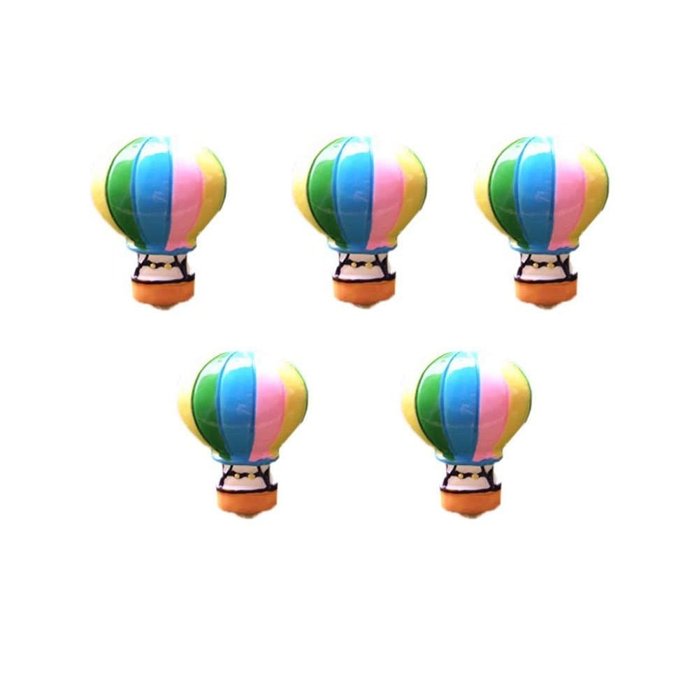 COOLTOP 5pcs Miniature Hot Air Balloons Fairy Garden Dollhouse DIY Kit Plant Pots Bonsai Craft Decor