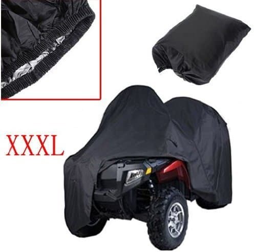 THG Universal Fit Black ATV Cover Sun UV Protective Dust Moist Water Resistant For Polaris Quad XXXL Size 256 x 110 x 120cm (101"x43"x47")