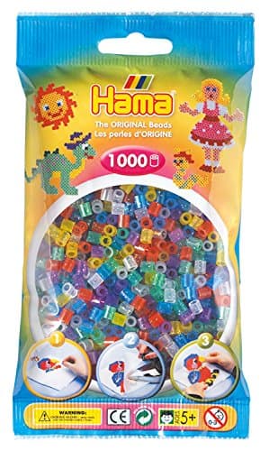 DKL Hama Beads Glitter Mix (1000 Midi Beads)