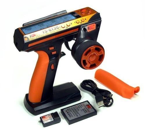 Xiangtat Flysky RC FS-GT3C 3Ch 2.4GHz AFHDS LCD GT3C Gun Controller Transmitter & GR3C Receiver for RC Car & Boat with LCD Screen