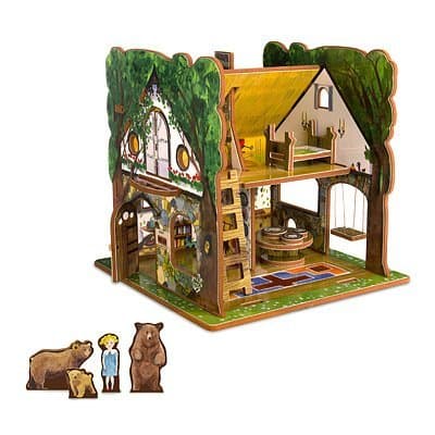 STORYTIME TOYS [Story Time Toys] Goldilocks and The Three Bears Toy House and Storybook Playset STORYTIMETOYS-Goldilocks [Parallel Import Goods]