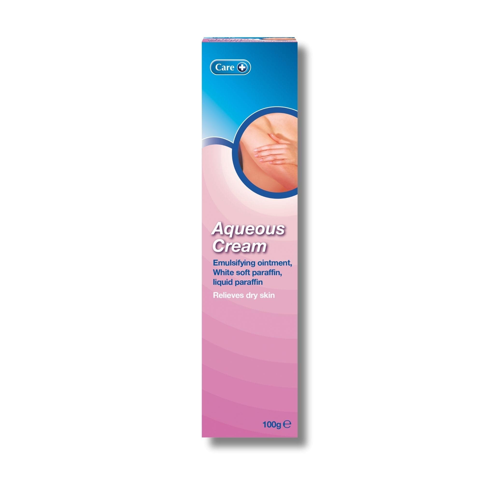 Care Aqueous Cream, Soothes, Softens and Moisturises, Relieves Symptoms of Dry Skin, 30% Emulsifying Ointment, Soap-Substitute for Washing, Non-Greasy, 100g Cream