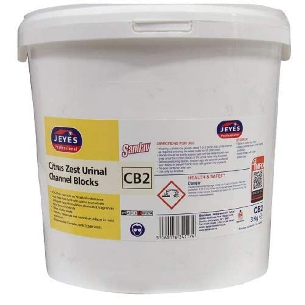 JY34117 Sanilav Urinal Channel Blocks, Citrus, 3 kg