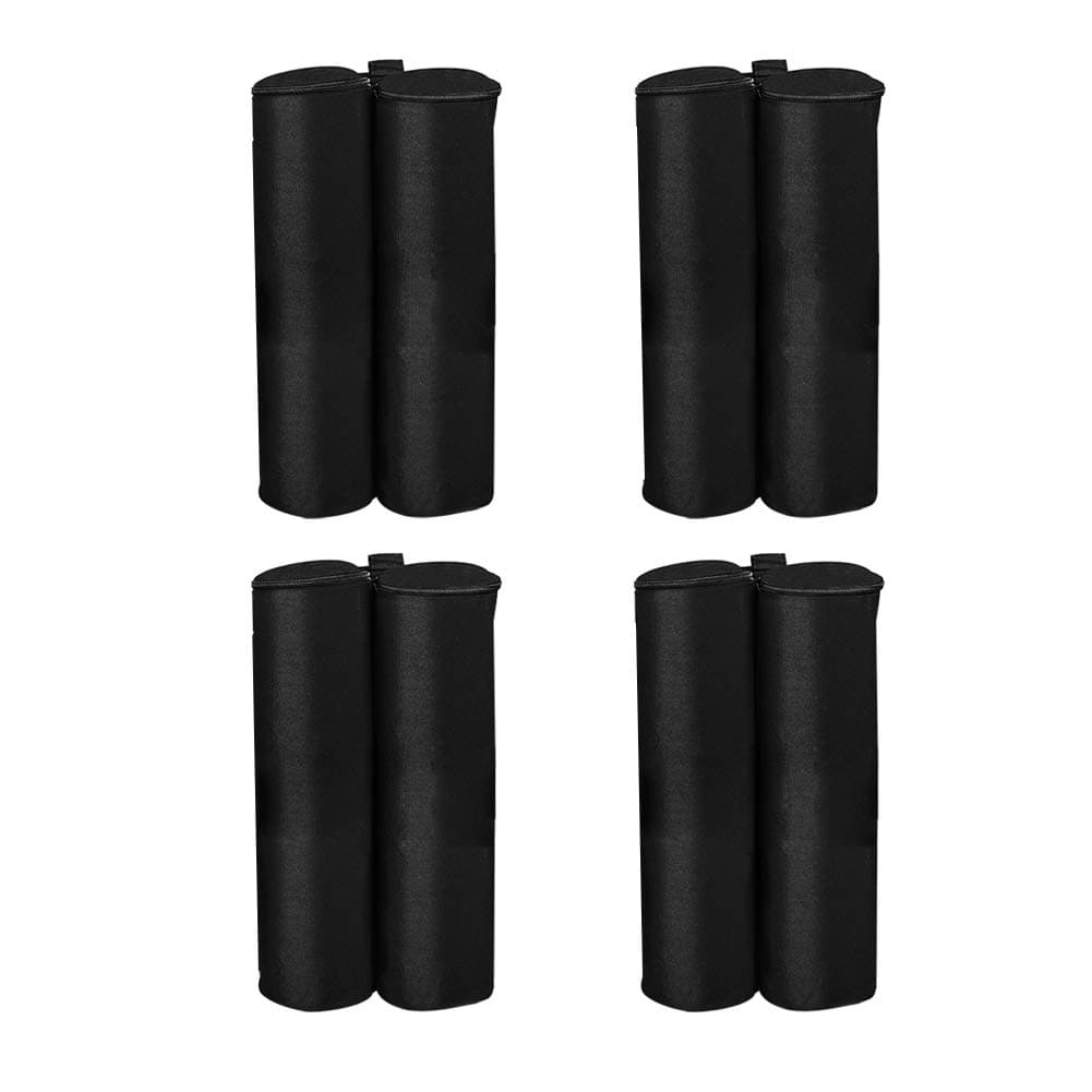 ValueHallSet of 4 Gazebo Leg Weights Bags Gazebo Sand Bags for Anchoring Gazebos, Tents, Sun Shades V7059-1 (Black)