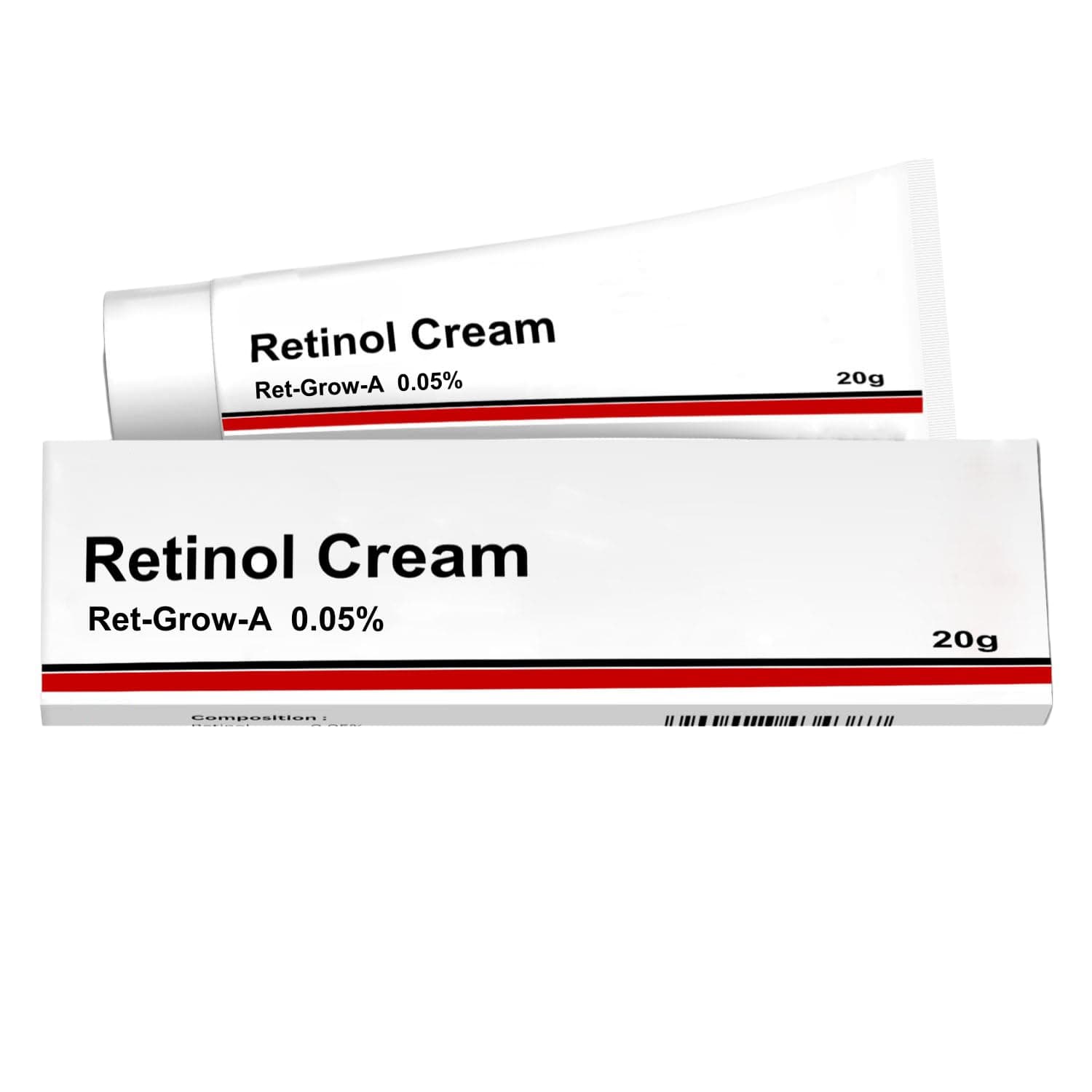 Generic Retinol Cream 0.05 Vitamin A Fine Lines, Sun Spots, Anti-Aging (20 Gram / 0.7 Oz), 1 Count (Pack of 1)
