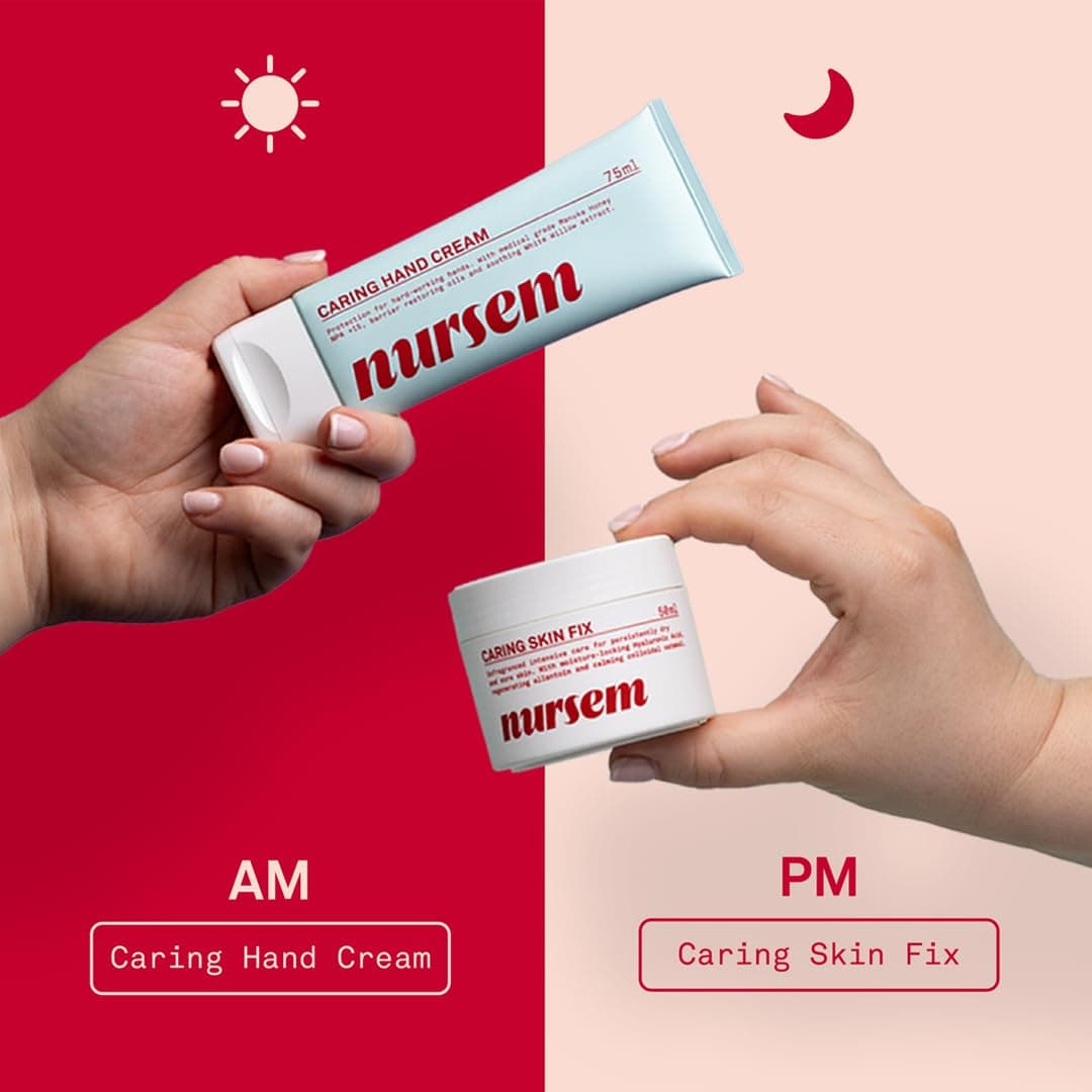 Nursem CARING SKIN FIX β 50ml | Intensive hand treatment & intensive restoring natural barrier cream for hard-working hands, suitable for sensitive and dry skin (1)