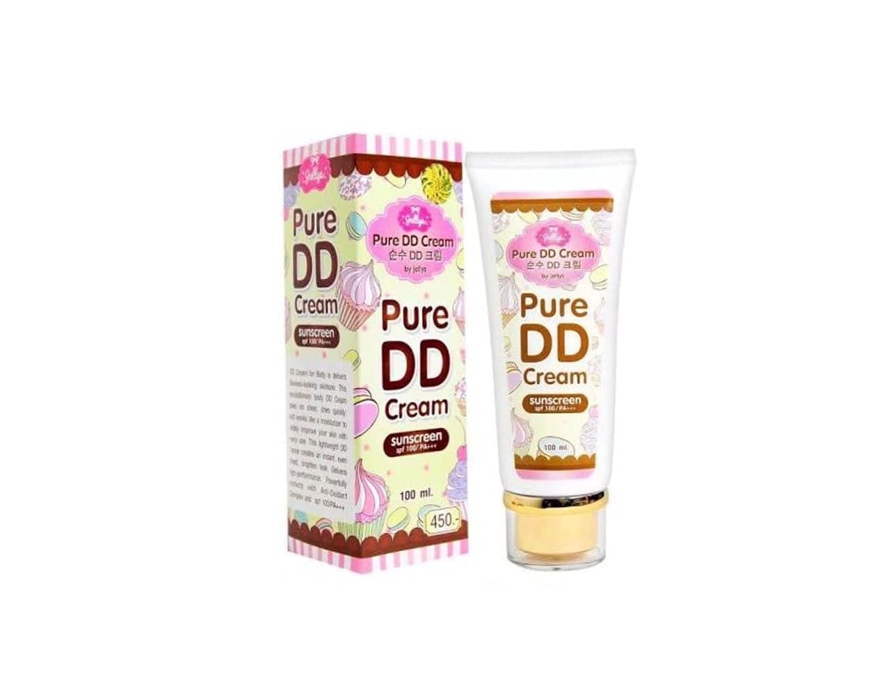 Jellys Pure DD Cream Sunscreen SPF 100 / PA+++ - Daytime Cream for Smooth and Even Skin- 100 ml