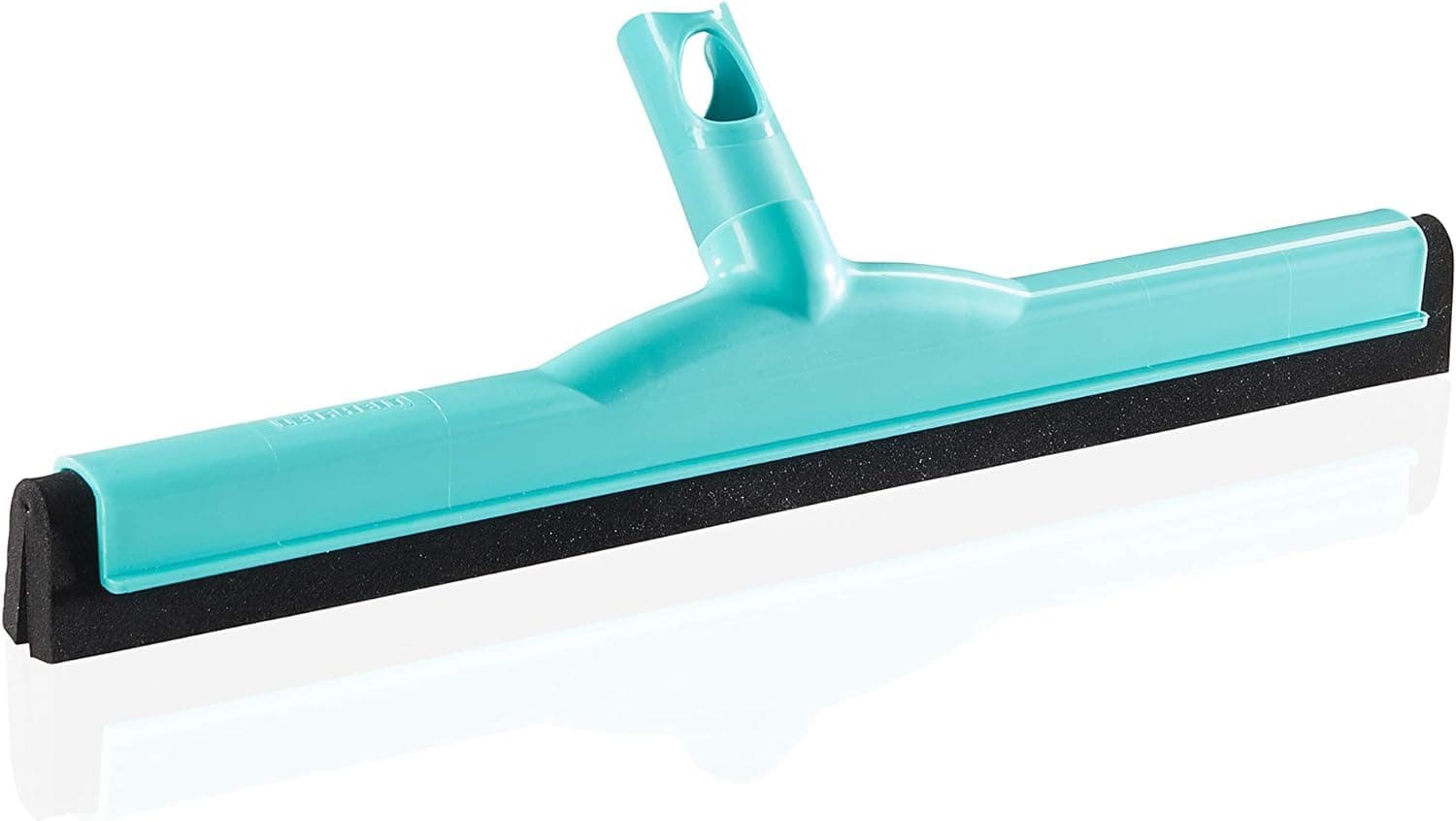 Leifheit 45 cm Water Squeegee Attachment with Double Dura-Flex Rubber Lip, Click System, Black Floor Squeegee