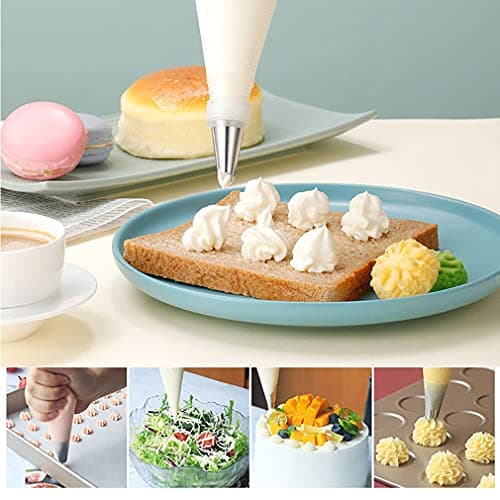 16Inch Thickened Piping bags-Disposable Pastry bag-100pcs icing piping bags Cake Cupcake Decorating Bags for Icing and Frosting (16 inch bags)