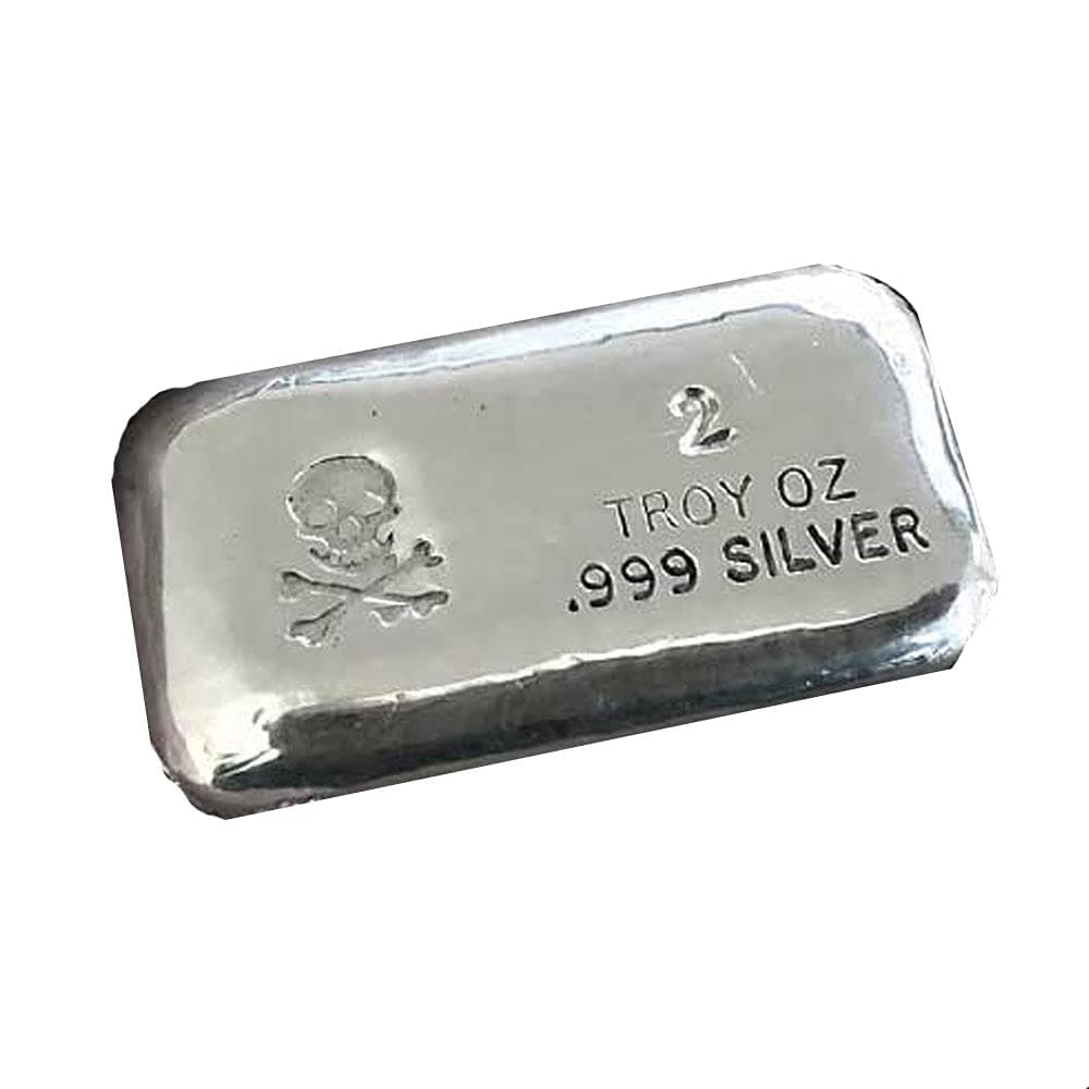 2oz Silver Smooth Pirate Bar