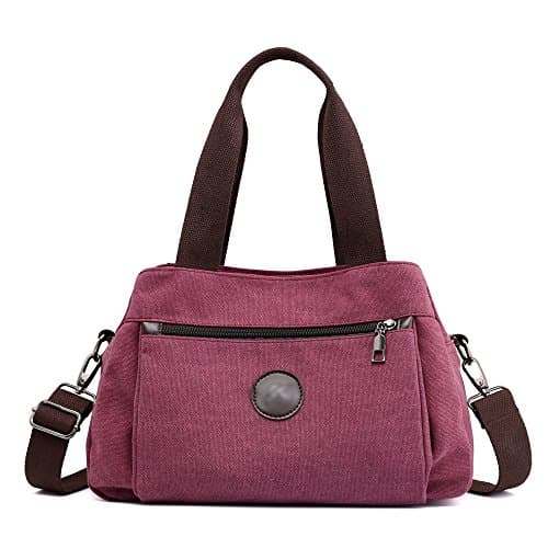 Women's Casual Totes Bag Shoulder Bag Canvas Handbags 3-open Crossbody Bag Messenger Bag