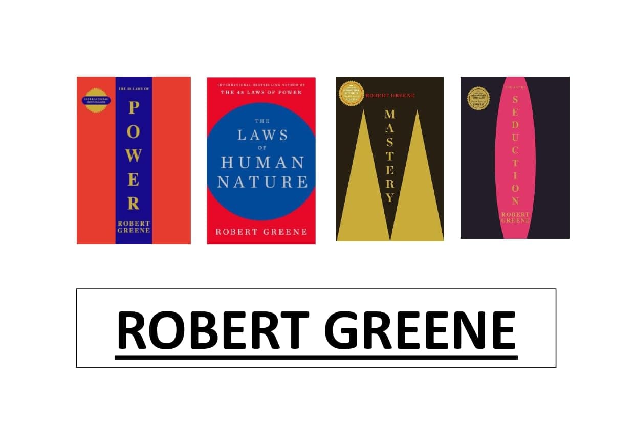 Robert Greene Collection - Mastery, Laws of Human Nature, Seduction, 48 Laws of Power (Set of 4 books)