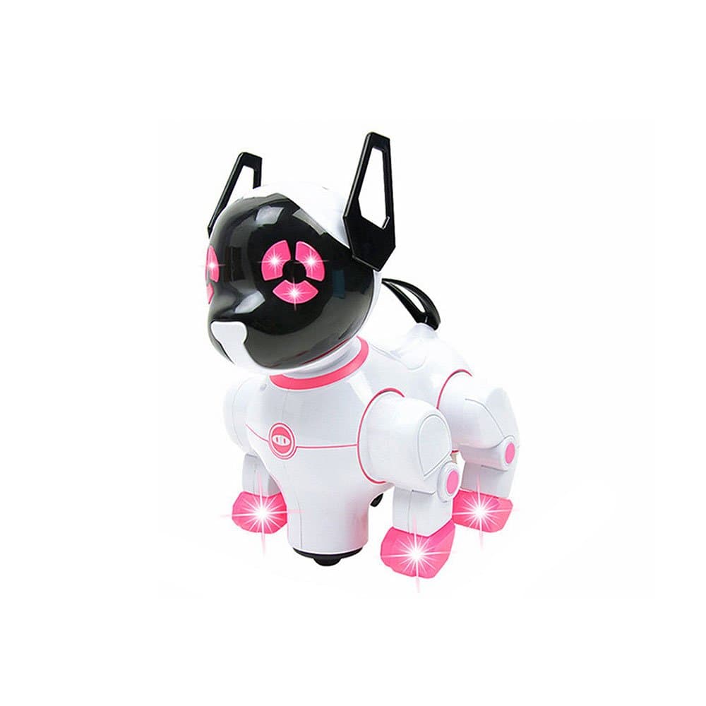 Ranibow Chara Smart Dancing Robot Dog Toy- with Flashing Lights, Sounds and Universal Wheel –Best Gifts for Kids, Children, Girls and Boys (Pink)