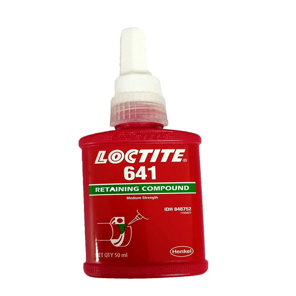 Loctite 641 - Retaining Compound -Medium Strength - Easy Disassembly - Bearing Fit - 50 ML Glue - 2 Pack