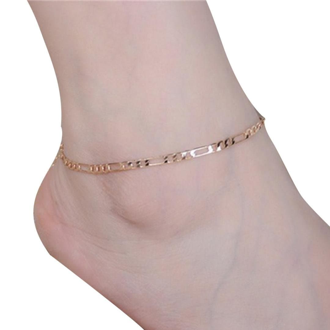 UPLOTER Anklet, Simple Fashion Anklet Metal Chain Anklets