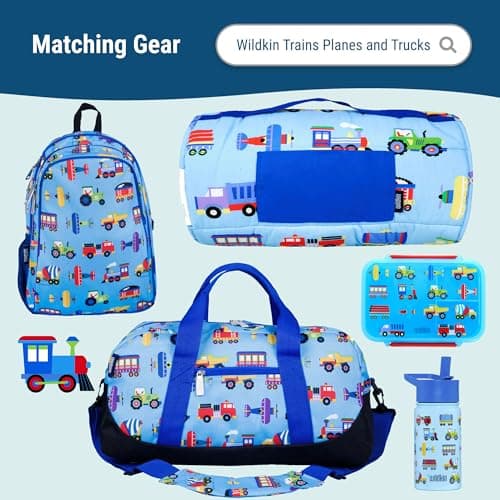 Olive Kids Trains, Planes & Trucks Lunch Box by Wildkin [並行輸入品]