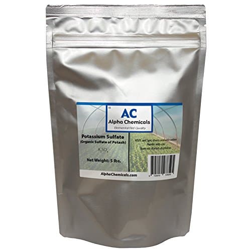 Alpha Chemicals 5 Pounds - Potassium Sulfate - Sulfate of Potash