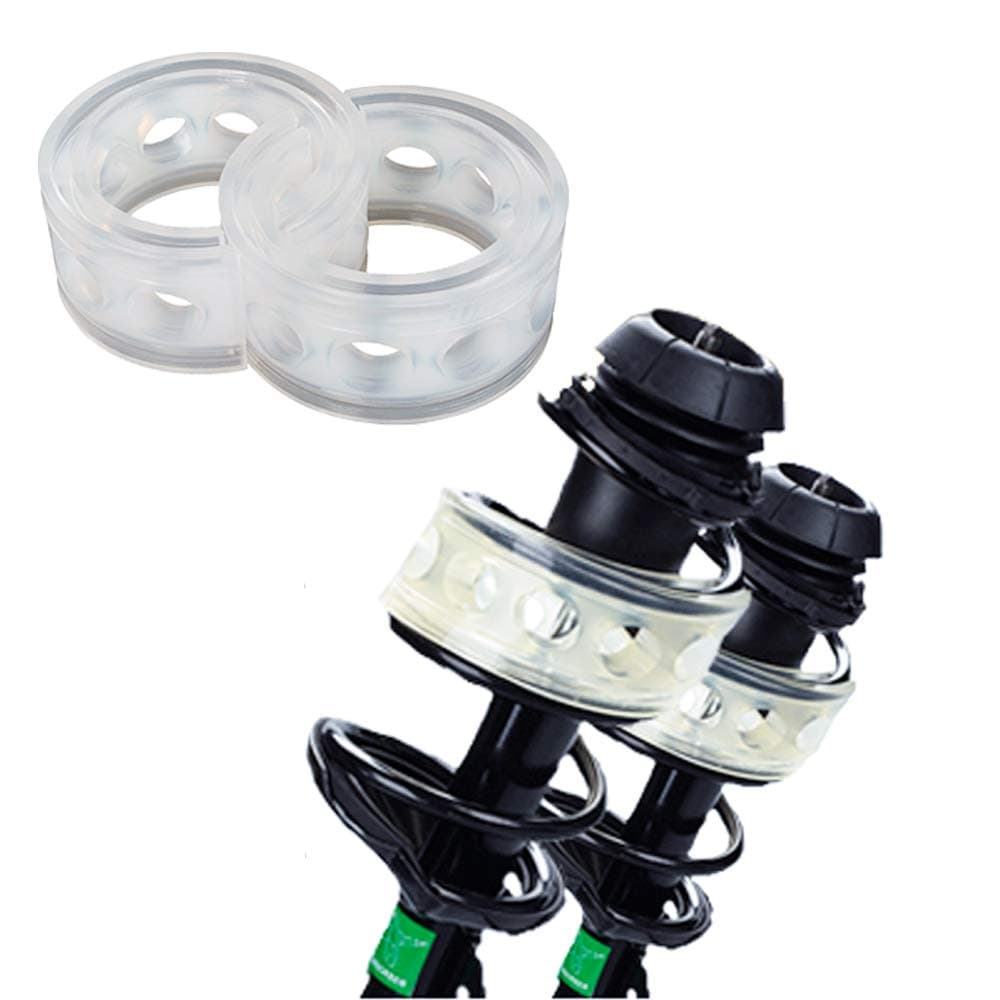 2Pcs-Car Shock Absorber Spring Bumpers Power Auto-Buffers 2 Pcs A/A Plus/B/B Plus/C/C Plus/D/E/F Model Cushion Buffer for Most Vehicles,Color: transparent (B)