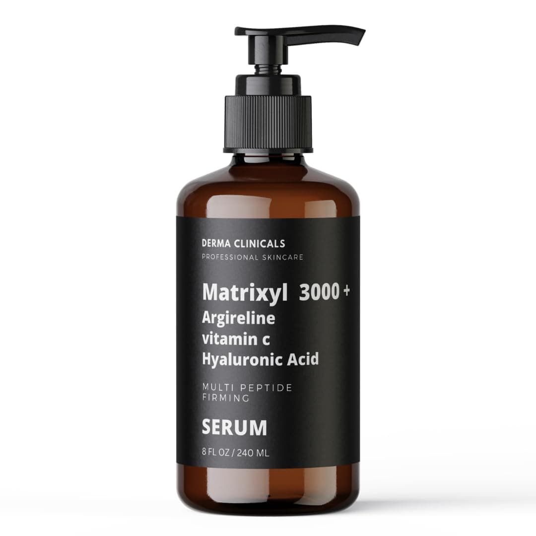 Matrixyl 3000 + Multi Peptide Firming Serum with Hyaluronic Acid Serum, Vitamin C, Anti-Aging Face Serum, Anti-Wrinkle Serum for face - 8oz