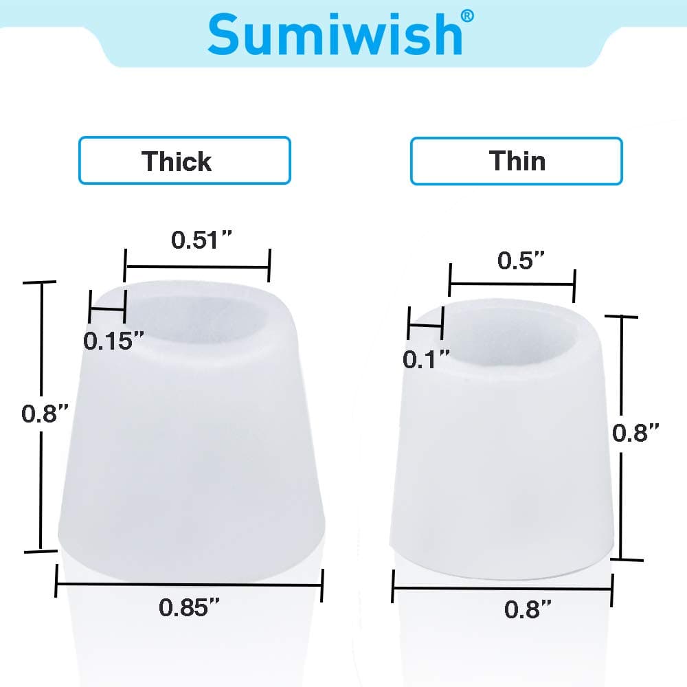 Sumiwish 10 Pack Silicone Toe Sleeves, Pinky Toe Protectors for Corns, Blister, Callus Protect, Little Toe Protector to Reduct Friction from Shoes