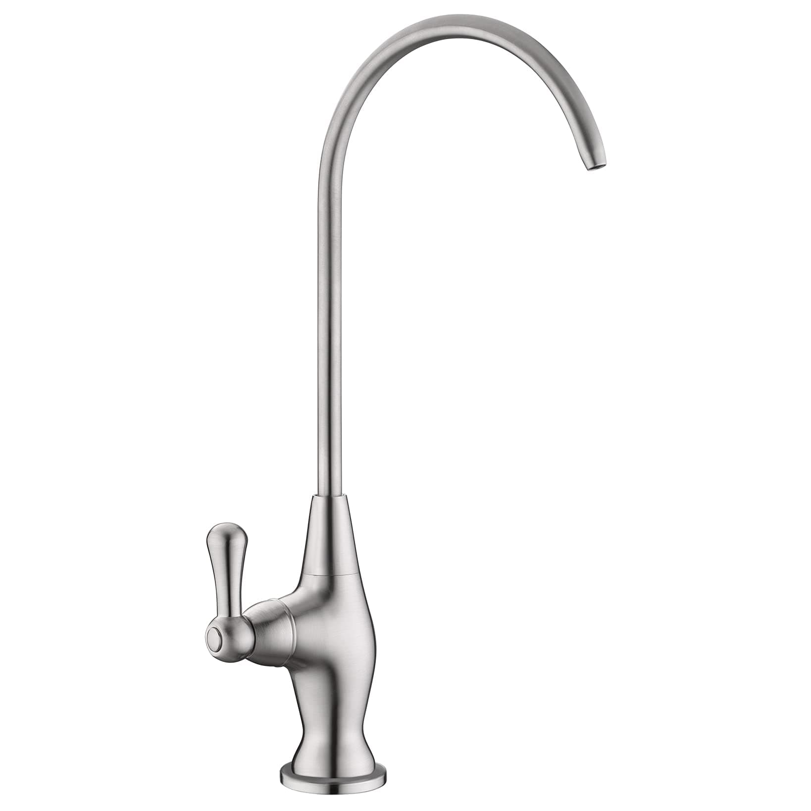Drinking Water Faucet for Kitchen Sink, Reverse Osmosis Water Filtration Faucet for Bar Sink, Brushed Nickel and Stainless Steel, B08