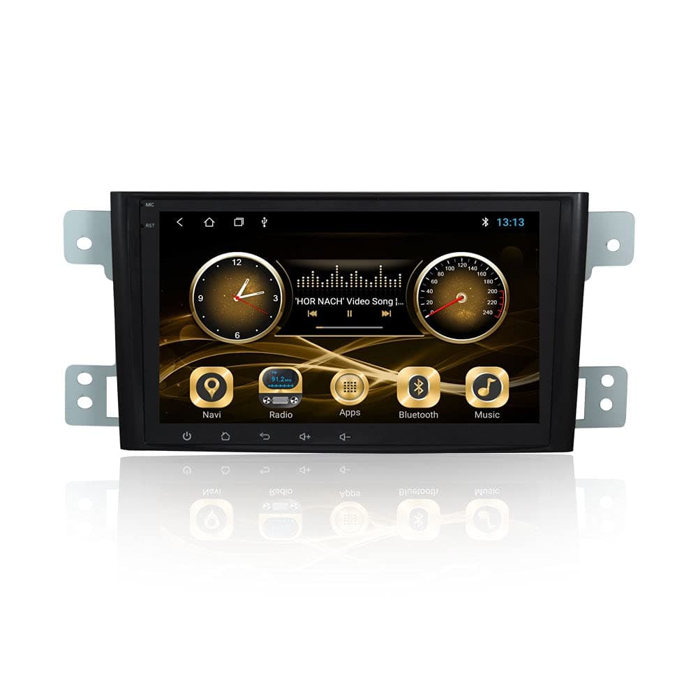 Clayton Car Stereo Screen For Suzuki Grand Vitara 2007 to 2018 Full Touch Android Multimedia Monitor & Screen Tablets Video Players, Support 1024x768P (RAM 2GB, ROM 32GB)