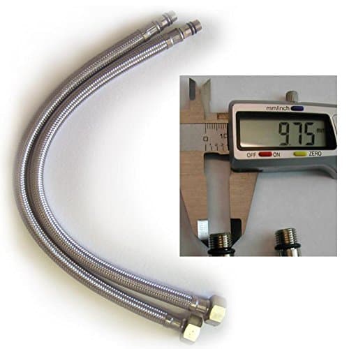 Grand TapsFlexible Hose Pipe Tap Tails for Monobloc Basin Or Kitchen Taps (350mm x 10mm)