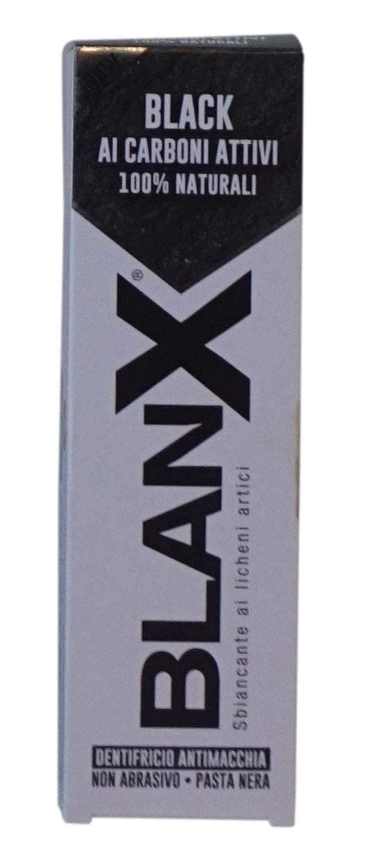BlanX: "Black" Whitening Black Toothpaste - 2.54 Fluid Ounces (75ml) Tube [ Italian Import ]