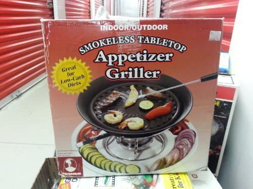 New, Roshco Indoor/oudoor Smokeless Tabletop Appetizer Griller by Roshco