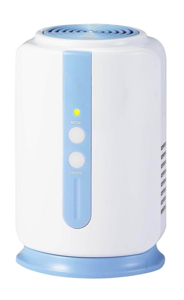 SZMG Portable Ozone Ionizer Air Purifier,Battery Powered Air Freshener Smoke Odor Eliminator for Refrigerator Closet Bathroom Wardrobe Cabinet Smart Automatic Circular Working [Energy Class A++]