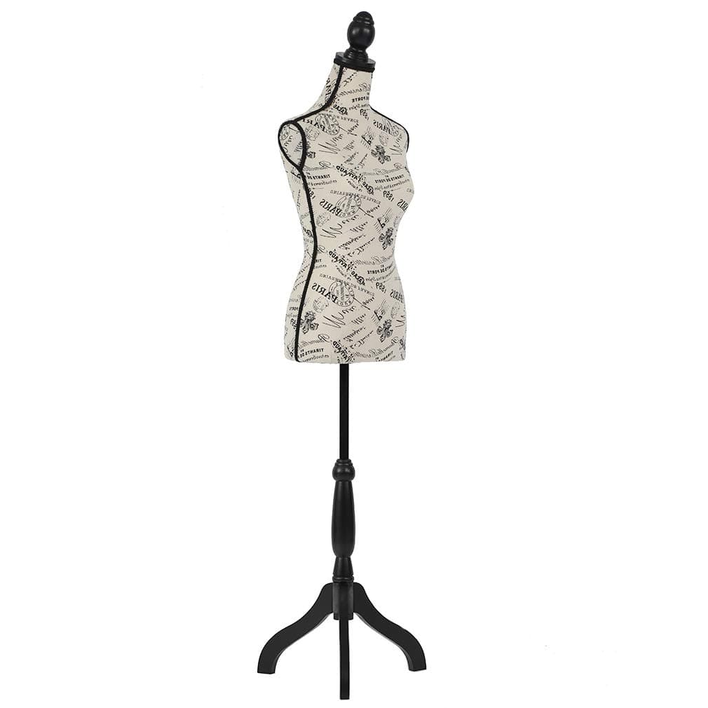 FDW Mannequin Torso Manikin Dress Form Female Dress Model Torso Display Mannequin Body 60-67 Inch Height Adjustable Tripod Stand