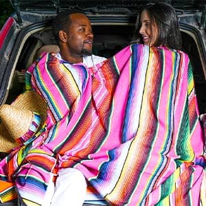 Mexican Camping Blanket Travel Airplane Blanket Packable Compact Lightweight Extra Large Outdoor Throw Campfire Blanket Tent Accessories Essential Car Seat Western Truck Accessories for Natural Life