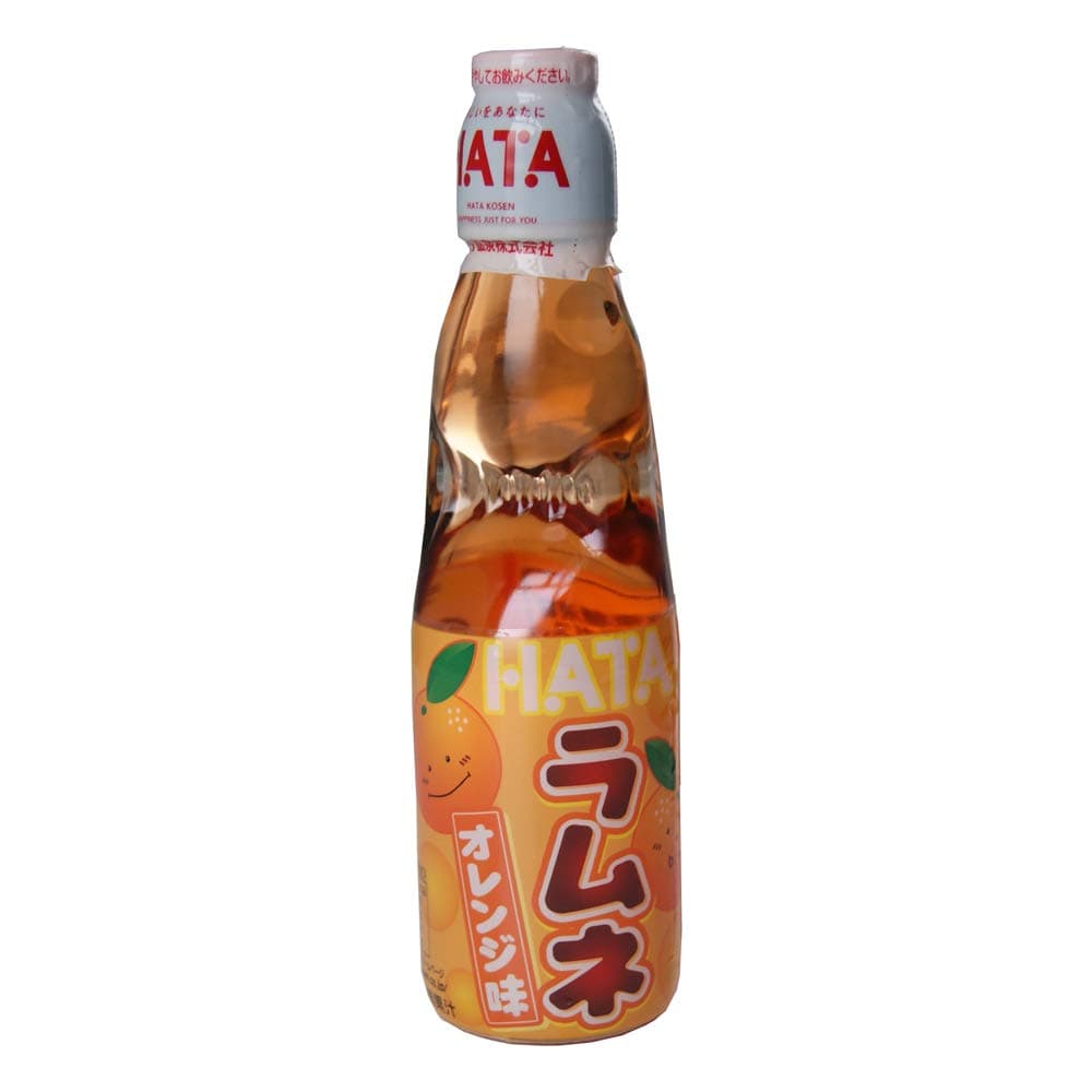 Hatakosen Ramune Soda - Orange Flavour 200ml (30 Bottles)