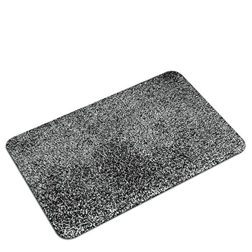 Door Mat Doormat Indoor Front Non Slip Inside Rubber Bottom Gray Cotton Super Absorbent Mat,18 x 30 Inches Machine Washable Mat Door