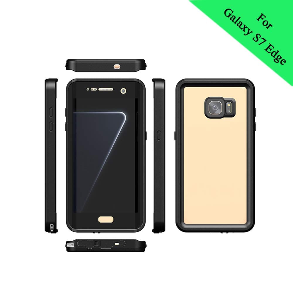 Idealforce Samsung Galaxy S7 Edge Waterproof Case,Snowproof Shockproof Dirtproof IP68 Deep Waterproof Case Cover for Samsung Galaxy S7 Edge