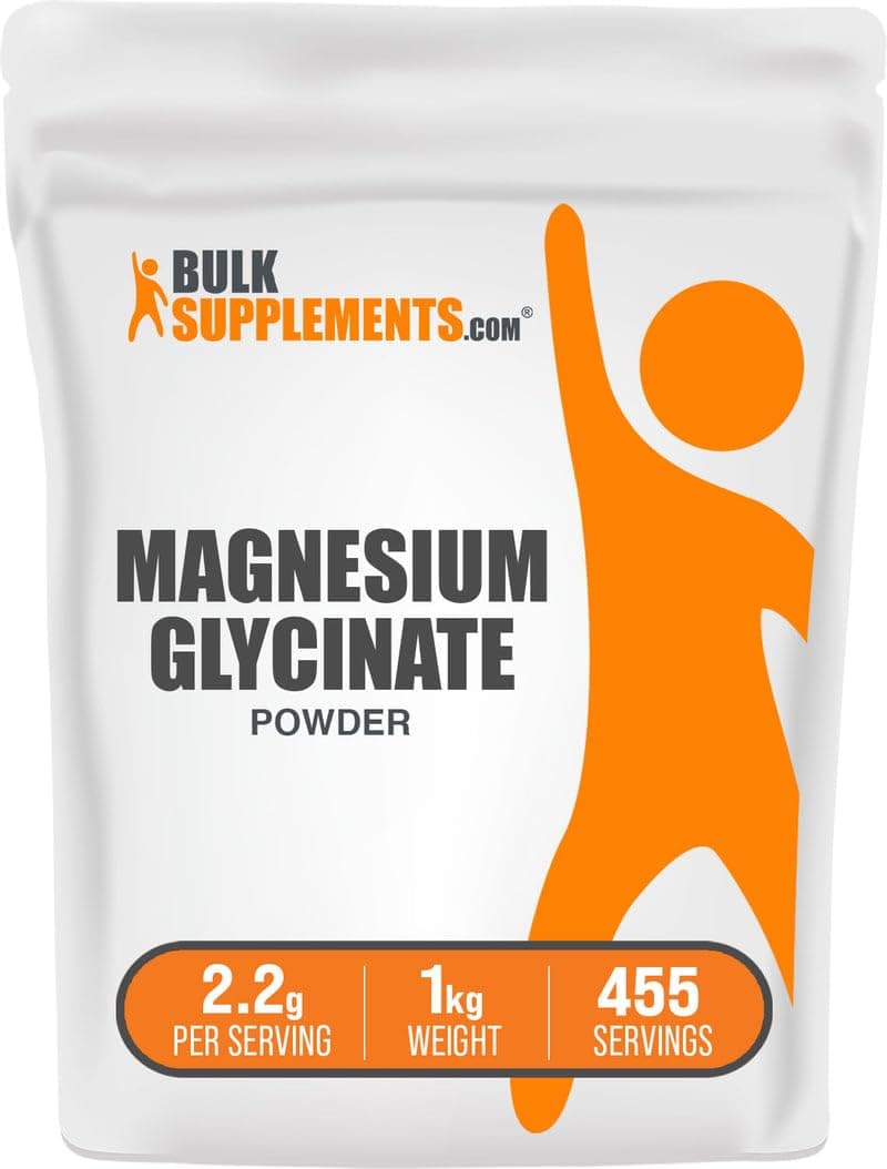 com Magnesium Glycinate Powder - Magnesium Supplement for Bone & Muscle - Gluten Free - 1250mg (225mg of Magnesium) per Serving, 800 Servings (1 Kilogram - 2.2 lbs)