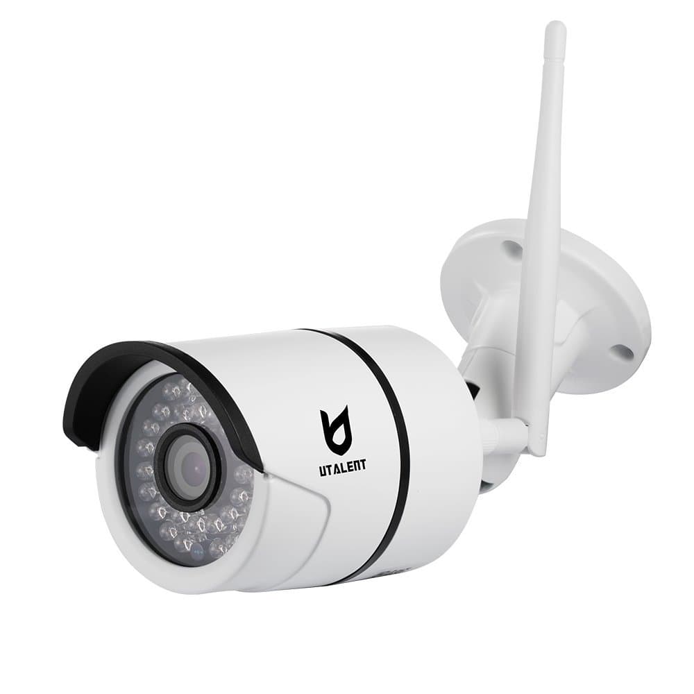 Bullet IP Camera, Utalent 1080P HD Indoor/Outdoor Wireless Home Security Surveillance Camera with IP66 Weatherproof Night Vision, Motion Detection