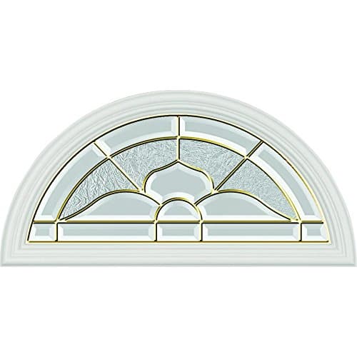 ODL Nouveau Door Glass - 24" x 12" Frame Kit, Brass Caming