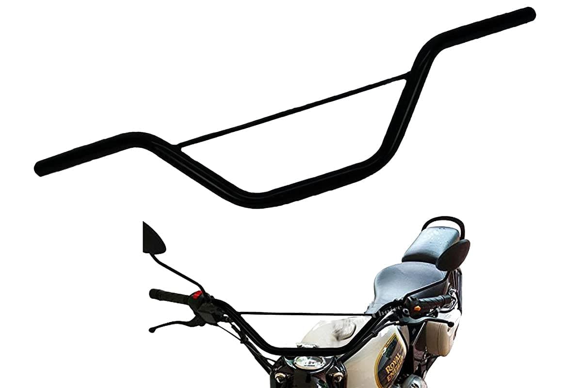 Bike 6-B A1 Quality Handle Bar Thick Pipe Handlebar Black for Royal Enfield Thunderbird 350 T-1
