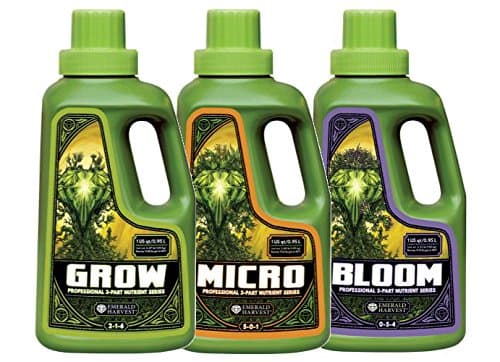 Emerald Harvest Grow, Micro, Bloom Fertilizer Combo, 0.95 L