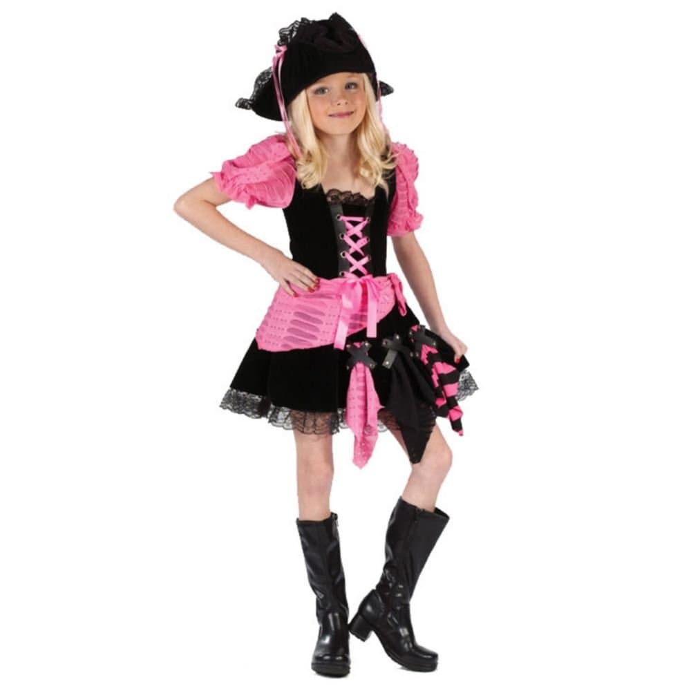 Kid's Pink Pirate Costume Small (4-6)