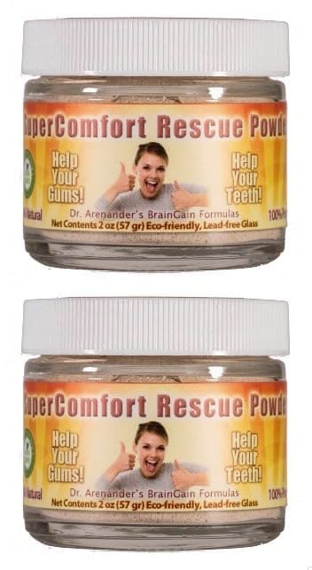 2-Pack - Rescue Powder Duo - Rescue Tooth & Gum Powder - Whitens- Improves Oral Health That Reduces Gum Recession, Plaque, Gingivitis, Bleeding Gums, Tooth Pain
