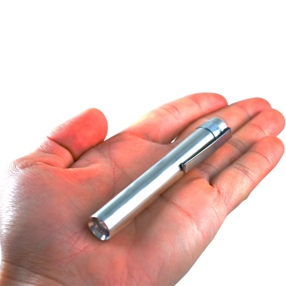 LXH SF-348 Cree XP-E R3 180lm 1-Mode White Super Mini Stainless steel Flashlight - Silver (1 x 10440 / 1AAA)