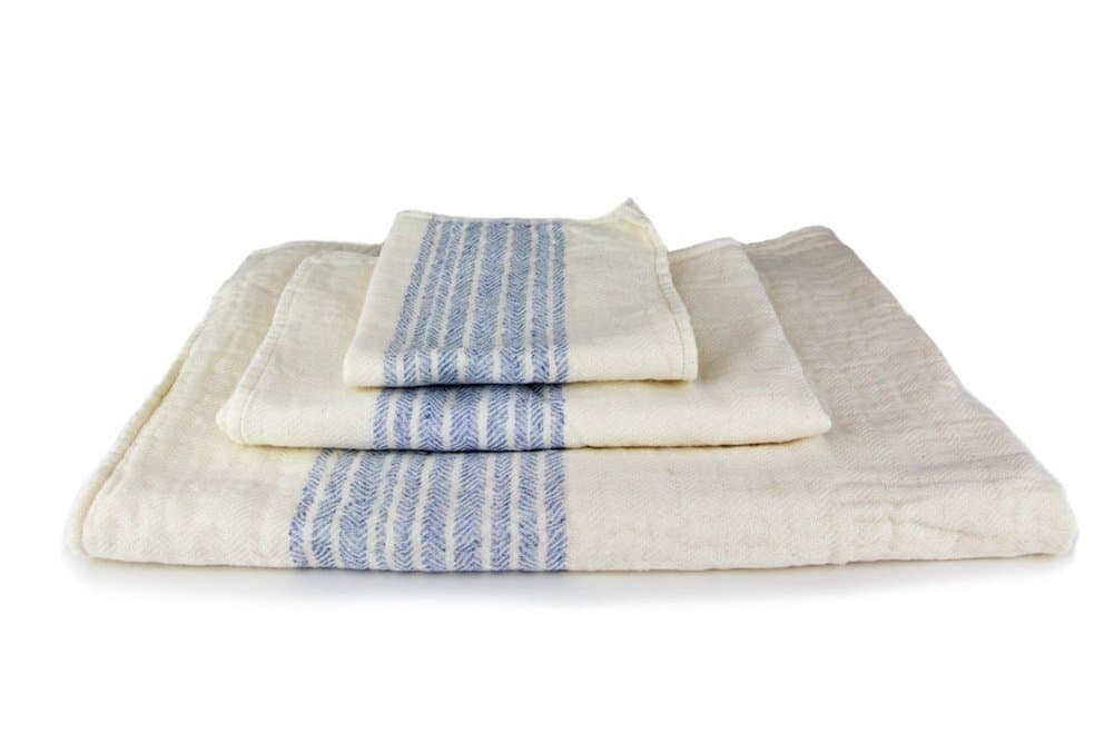 KontexOrganic Cotton Towels From Imabari, Japan - Blue (Set of 3 Towels)