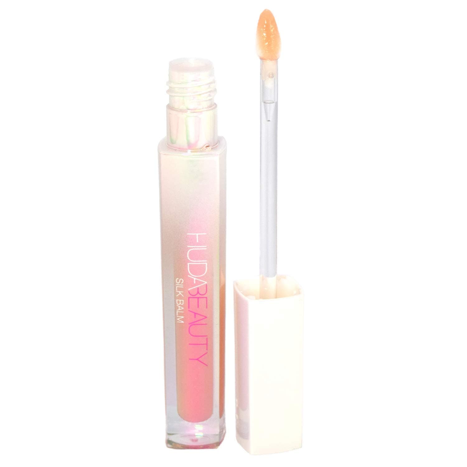 Huda Beuty SILK BALM HYDRA-PLUMPING LIP BALM. Colour: Blush - universal blushed pink