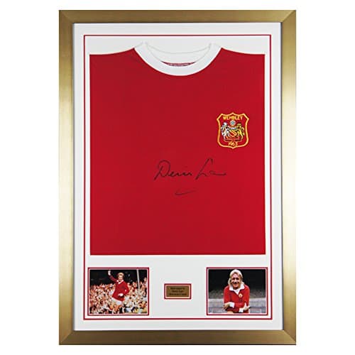 MemorabiliaOutlet Signed Denis Law Man Utd 1963 Cup Final Shirt - Manchester United - PROOF & COA