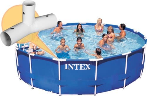 NOTFOUND Intex Frame Connection Tee for 14, 15 and 18 ft Pools