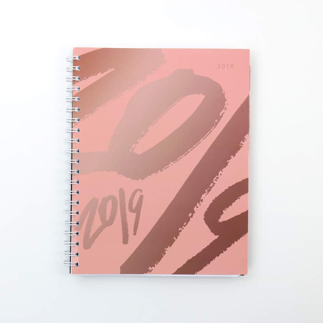 2019 Monthly Weekly Daily Planner Calendar Appointment Book, 8.5 x 11 inches, Premium Paper, Chic Fashionable Elegant (AJWP-004)