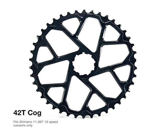 Sprocket Garbaruk Plus Replacement 42d shimano 10 V/black (Amendment) Increased Spare 42t Sprocket Cassette shimano Sprocket Spare 10s (black)